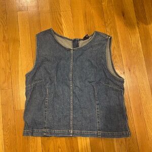 GAP Blue Denim Top